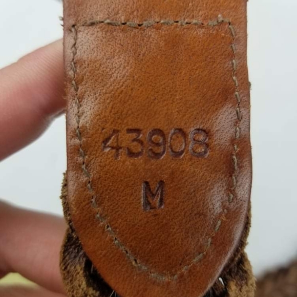 VTG Brighton Women's Belt Brown Leather Size M - Picture 5 of 8